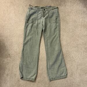 American Eagle Outfitters Y2K Linen Blend light Green Pants Size S-M